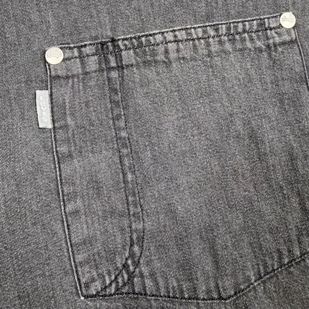 Levi’s SilverTab Oversized Denim Utility Shirt Black Wash Gray 90s Y2K NWT XL